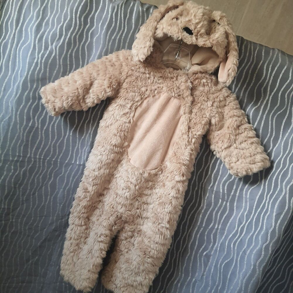 Pottery Barn Kids 12-24mo Puppy Costume Halloween Toddler Brown Plush